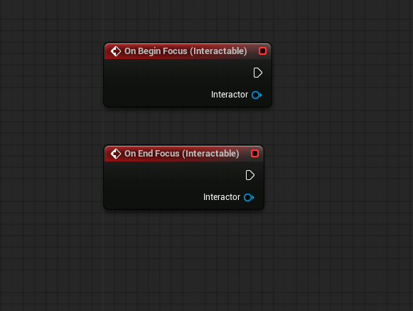 Interactable On Begin/End Focus